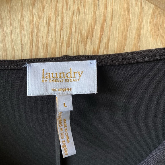 LAUNDRY Matte Jersey Draped Women's Top - Picture 2 of 5